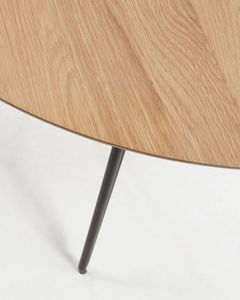 Kave Home Uitschuifbare Ronde Eettafel Novac Ø120 x 120 - 200cm - Naturel