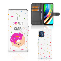 Motorola Moto G9 Plus Book Cover Donut Roze - thumbnail