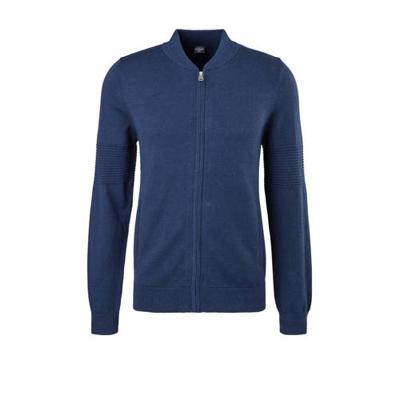 s.Oliver vest met wol blauw
