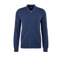 s.Oliver vest met wol blauw