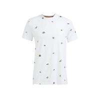 WE Fashion T-shirt met all over print white uni