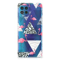 Motorola Moto G100 TPU Hoesje Flamingo Triangle