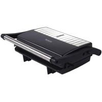 SOGO SAN-SS-7126 Grill & Sandwichera Panini Press strijkijzer -180° - 2 schijven - 1000 W