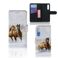 Xiaomi Mi 9 SE Telefoonhoesje met Pasjes Paarden - thumbnail