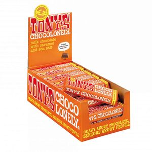 Tony's Chocolonely - Melk karamel zeezout - 35x 47g