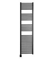 Sanicare elektrische design radiator 45x172cm zwart met Bluetooth en thermostaat links zwart - thumbnail