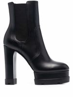 Casadei bottes en cuir à talon haut épais - Noir - thumbnail