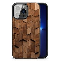 Houten Print Telefoonhoesje voor iPhone 13 Pro Wooden Cubes - thumbnail