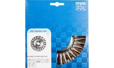 PFERD POS RBG 17813/M14 INOX 0,50 spaakwiel & wielborstel 17,8 cm
