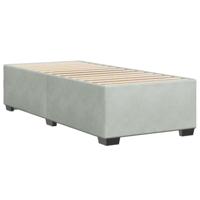 vidaXL Bedframe fluweel lichtgrijs 80x200 cm