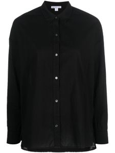 James Perse chemise en coton à manches longues - Noir