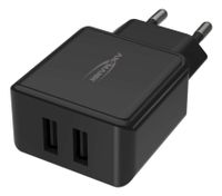 Ansmann HomeCharger HC212 USB-oplader 12 W Thuis Uitgangsstroom (max.) 2400 mA Aantal uitgangen: 2 x USB 2.0 bus A - thumbnail