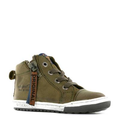 Shoesme leren veterboots groen Shoesme leren veterboots groen