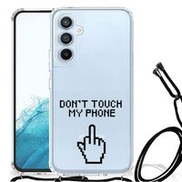 Samsung Galaxy A54 5G Anti Shock Case Finger Don't Touch My Phone - thumbnail