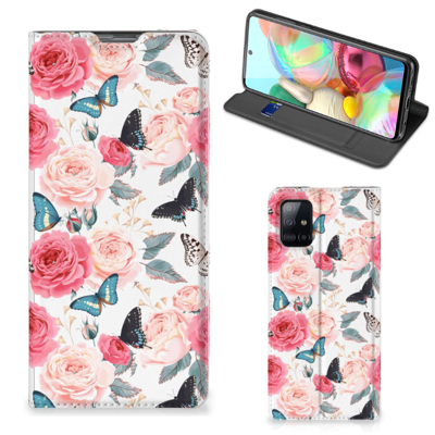 Samsung Galaxy A71 Smart Cover Butterfly Roses