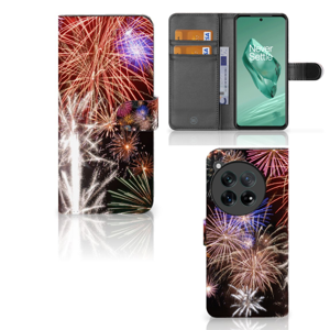 OnePlus 12 Wallet Case met Pasjes Vuurwerk