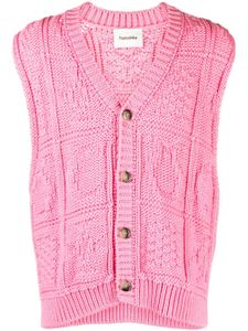 Nanushka gilet en laine Terence à empiècements - Rose