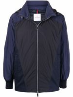 Moncler veste à empiècements contrastants - Bleu