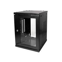 LogiLink Professional W09Z33B 10 inch wandverdeler SoHo, gemonteerd, 8 HE, zwart