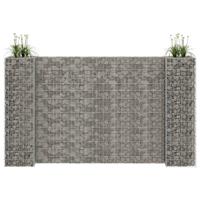 vidaXL Gabion plantenbak H-vormig 260x40x150 cm staaldraad