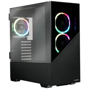 Enermax K8 Midi-tower PC-behuizing Zwart 3 voorgeïnstalleerde LED-ventilators, Zijvenster