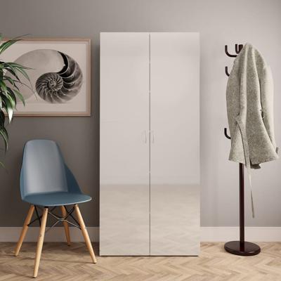 vidaXL Schoenenkast 80x35,5x180 cm spaanplaat hoogglans wit vidaXL Schoenenkast 80x35,5x180 cm spaanplaat hoogglans wit
