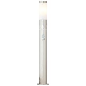 Brilliant RVS tuinlamp Leigh 80cm met bewegingssensor 96413/82