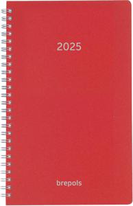 Brepols agenda Breform Polyprop 6-talig, rood, 2025