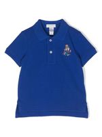 POLO RALPH LAUREN KIDS polo en coton à logo brodé - Bleu