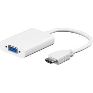 Goobay HDMI - VGA/3.5mm, M/F HDMI Type A (Standaard) VGA (D-Sub) + 3.5mm Wit