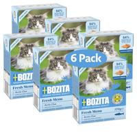 Bozita Sterilised snack voor natvoer in saus met veel saibling- 6-pack 370 g smakelijk kattenvoer zonder granen en suiker - kattenvoer met 8,5% proteïne en 4,5% vetgehalte, zonder genetische