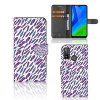 Huawei P Smart 2020 Telefoon Hoesje Feathers Color