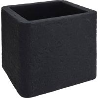 Nampook Bloempot Cube 39 X 33 Cm Kunststof Zwart