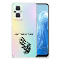 OPPO Reno8 Lite Silicone-hoesje Gun Don't Touch My Phone