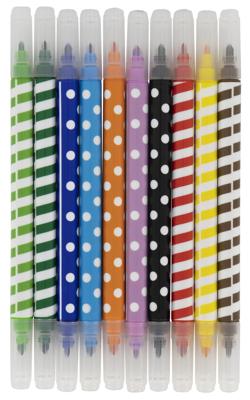 HEMA Viltstiften Tweepunt - 10 Stuks HEMA Viltstiften Tweepunt - 10 Stuks