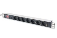 Digitus 19" Outlet Strip Zwart 7 AC-uitgang(en) 250 V 2 m