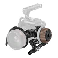 SMALLRIG F60 Modulaire Follow Focus met A/B Stops, Maakt een Breed Bereik (0,6 kgf-1,8 kgf) Traploze Dempingaanpassing Mogelijk, met 15 mm Staafklem en Snap-on Tandwielringriem - 5163