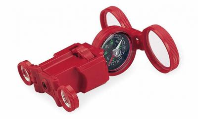 Safari multifunctioneel kompas Optic One junior 9 x 5 cm rood Safari multifunctioneel kompas Optic One junior 9 x 5 cm rood