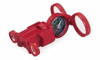 Safari multifunctioneel kompas Optic One junior 9 x 5 cm rood