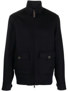 Canali zip-up wool-cashmere jacket - Bleu