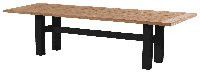 Hartman Tuintafel 'Sophie' Yasmani Teakhout, 300 x 100cm, kleur Naturel/Zwart