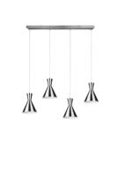 Trio Hanglamp Enzo Beam 4-lichts RVS R30784007 - thumbnail