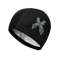 SuraphonSuphunthuchatz Volwassen Tieners Unisex Mode Excisie Ademend Elastische Sneldrogende Muziekband Fans Zee Cool Zwem Cap