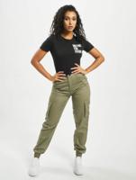 Mister Tee / t-shirt Waiting For Friday Cropped in zwart