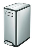 EKO Ecofly Step Bin Recycle 20+20L, Metaal, Mat S/S, 27,5 x 46 x 65 cm