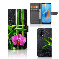 OPPO A74 4G Hoesje Orchidee - thumbnail