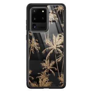 Samsung Galaxy S20 Ultra glazen hardcase - Palmbomen