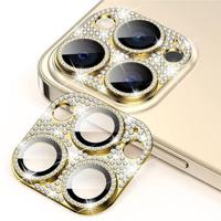 iPhone 15 Pro/15 Pro Max Hat Prince Glitter Camera Lens Beschermer - Goud - thumbnail