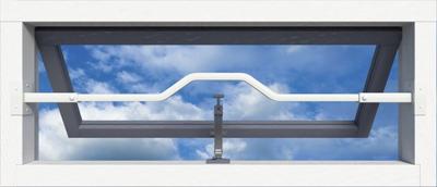 Secu SecuBar Barrierestang Twist Combi, Set, Wit, In de dag, 970 mm