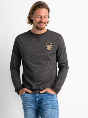 Petrol Industries Heren Class USA T-Shirt Lange Mouwen Desert Palm - L